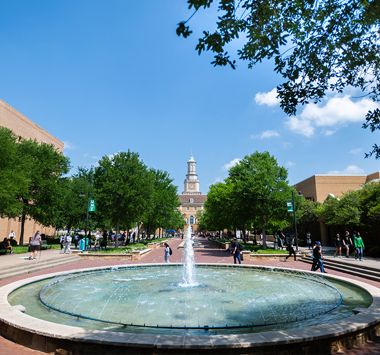 University of North Texas fountain
